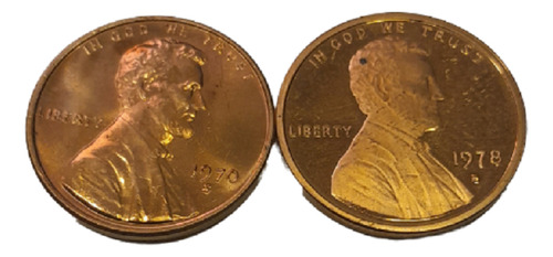 Moeda Usa One Cent Dólar Linconl 1970s,1978s Original