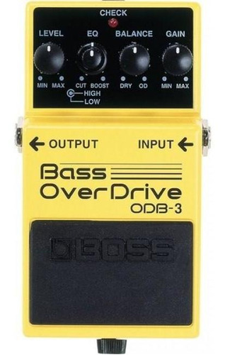 Pedal Overdrive Para Bajo Boss Odb-3 Bass Overdrive