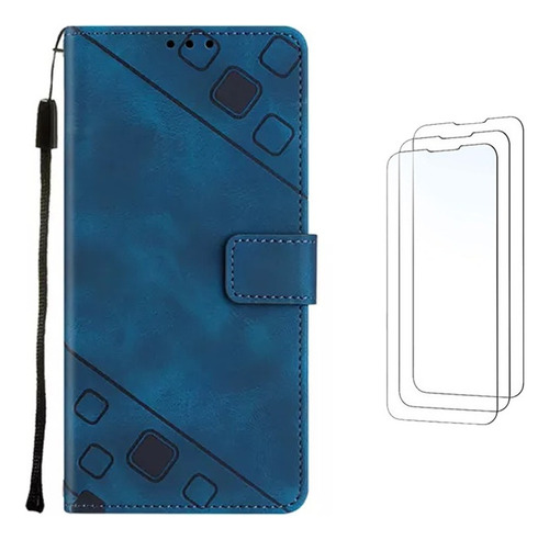 Z Funda Tipo Cartera Con Tapa En Relieve Para Oppo A78-a