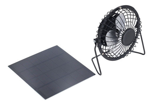 Ventilador Panel Solar Mini Portatil 3 6 5 Polisilicio