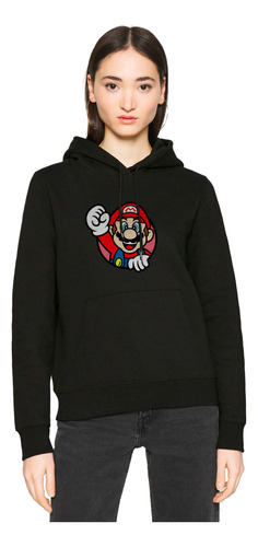 Buzo Saco Con Capota Super Mario Bross Nintend Buso M Hoodie