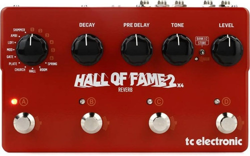 Tc Electronic Hall Of Fame 2 X4 Pedal Reverberacion Guitarra