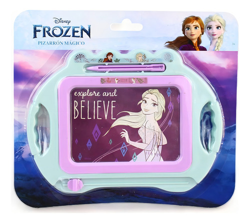 6 Pizarron Disney Mágico Frozen Ana Elsa Juguete Mayoreo Color Lila