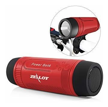 Bluetooth Altavoz De Bicicleta Zealot S1 4000 Mah Banco De P