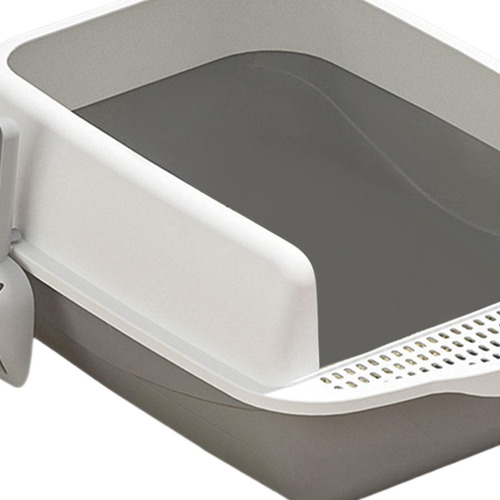 Bandeja De Arena Para Gatos Suministros De Tocador Para Gris