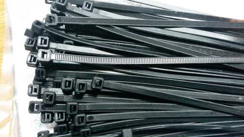 Precintos Plasticos Nylon 100 Unidades 4,8mm X 400mm (40cm) Color Negro
