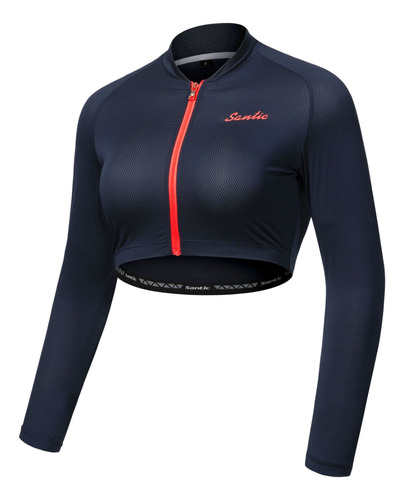 Santic® Mujer Jersey Top Tipo Chaqueta Ciclismo Trekking