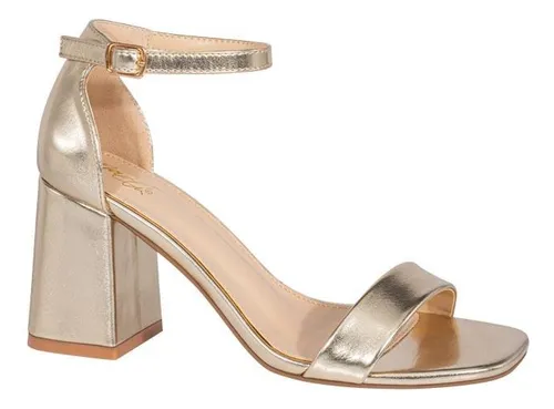 Zapatilla dorada sale