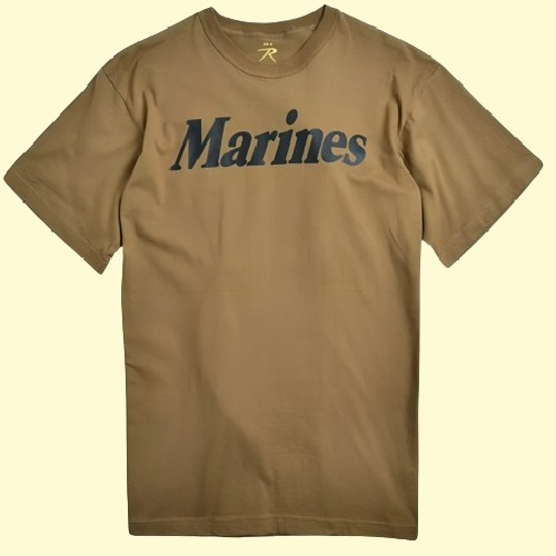 Camiseta Manga Corta Marrón Coyote Marines