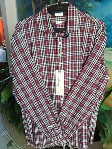 Camisa Manga Larga Wrangler Original Talla M Nueva