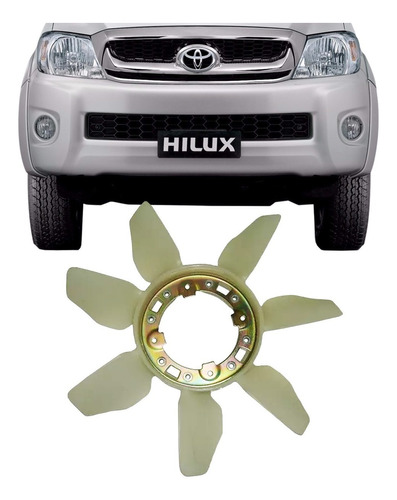 Hélice Do Radiador Toyota Hilux E Sw4 3.0 E 2.5 2005 A 2015