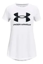 Comprar Remera Para Niñas Ua Graphic Manga Corta Blanca Under Armour
