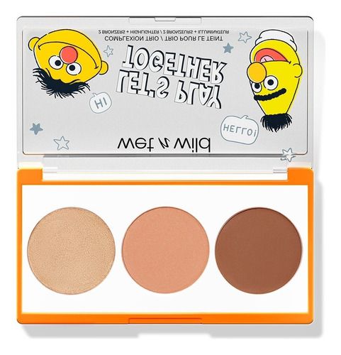 Base de maquillaje en polvo Wet n Wild Plaza Sésamo Bronzer y Highlighter LET’S PLAY TOGETHER tono best buddies - 7.4g