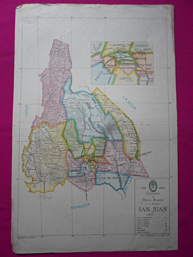San Juan Mapa Coleccion Billiken Por Bemporat