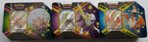 Pokemon Tcg Shining Fates Tin Set De 3 Nuevas Y Selladas !!!