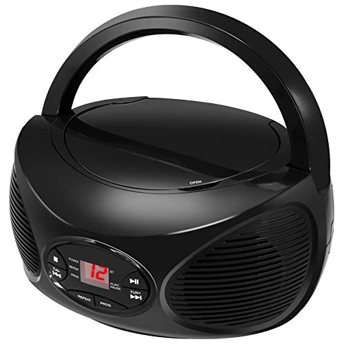 Radio Portátil Bluetooth Y Reproductor De Cd Y Radio F...