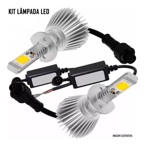 Kit Farol Milha Neblina Versa 2015 À 2020 Led Drl + Kit Led