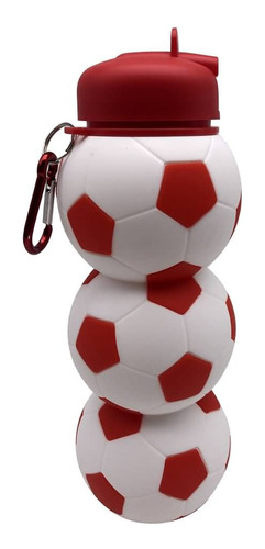 Botella Silicona Pelota Plegable Pico Futbol Casa Valente