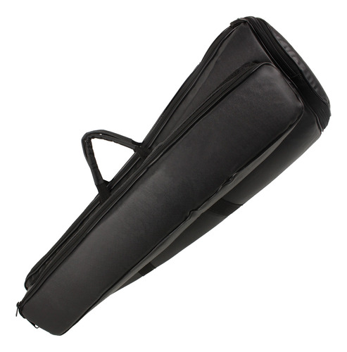 Semi Case Bag Trombone Vara Rotor Master Luxo Couro Pelucia