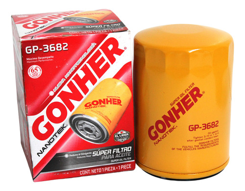 Filtro De Aceite Gonher P/ Nissan Tsuru 1.5l 1984 1985