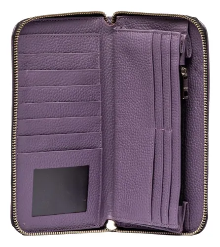 Billetera Prune Victoria cuero p1292