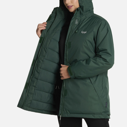 Chaqueta Mujer Gunther B-dry Hoody Verde Botella Lippi I25