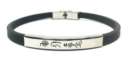 Pulsera De Caucho Y Acero Con Símbolos De Reiki  Ppd22001