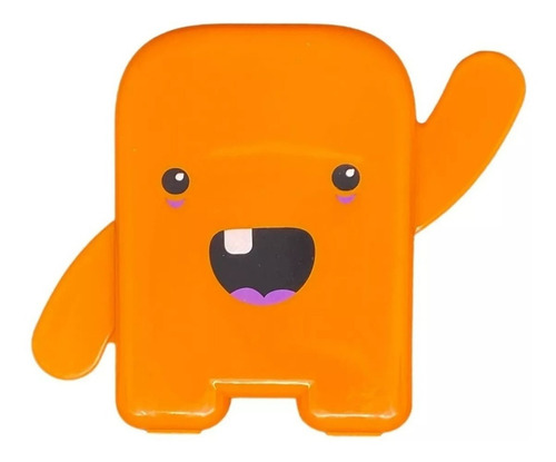Álbum Angie Oral Care con soporte para dientes de leche, color naranja liso