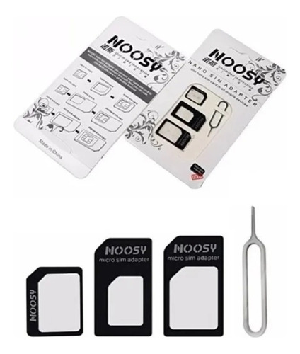 Kit Adaptador De Chip 3 Em 1 Celular Mini Micro E Nano Sim