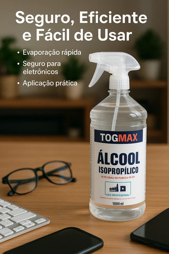 Álcool Isopropílico 99,8% 1 L Placa Eletrônico Premium