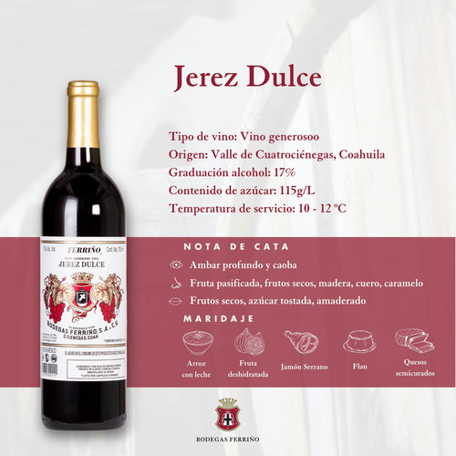 Ferriño Vino Generoso Jerez Dulce
