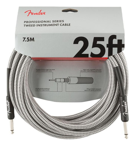 Fender, Cable Para Guitarra Professional Series Tweed