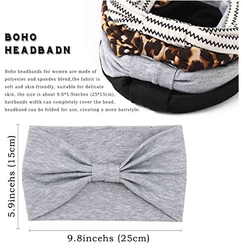 Diademas Boho Acenail Para Mujer, Bandas Anchas Para La Cabe