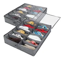 Comprar Pack X2 Organizador De Zapatos Bajo Cama 12 Espacios 