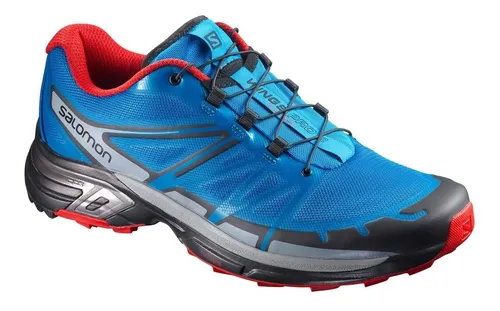 Tenis Hombre Trail Running Salomon Correr Wings Pro 2 Azul