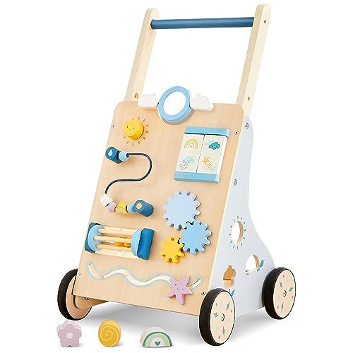 Beright Wooden Baby Walker, Wooden Baby Push Walker, Learnin