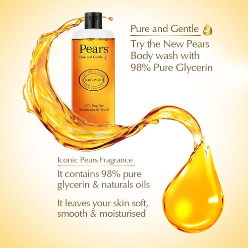 Pears Pure And Gentle Shower Gel, 250ml (pack Of 2) 12367