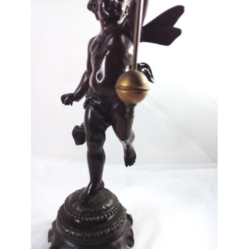 Raro Relógio De Mesa Pendulete Francês Assinado Art Nouveau (Usado)