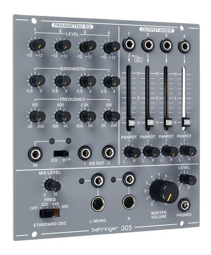 Imagen 3 de 3 de Behringer 305 Eq/mixer/output - Módulo Eurorack