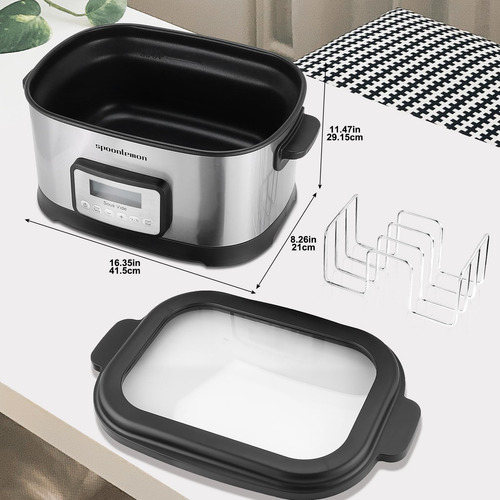 Olla Sous Vide 6 L Precisión, Temperatura Y Temporizador