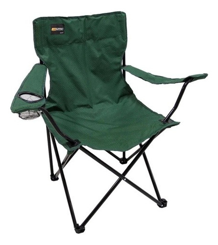 Cadeira Dobrável Nautika Camping Praia Resistente C/ Bolsa Cor Verde