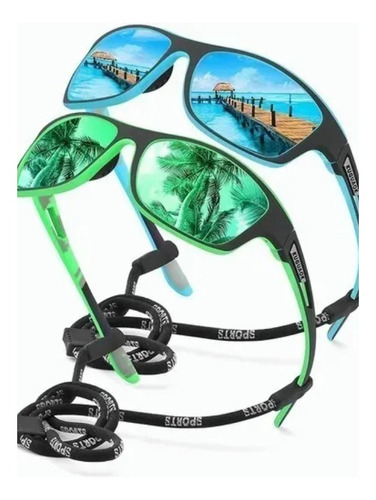 2 Gafas De Sol Polarizadas Para Hombre, Pesca, Viajes, Con