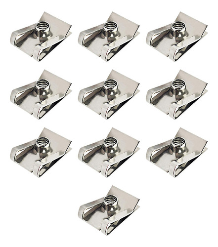 10 Piezas Clips Tipo U Con Rosca Tuerca De Clip Tipo U M8