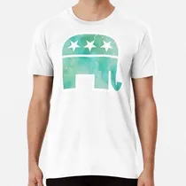 Comprar Remera Lindo Elefante Republicano Acuarela Turquesa Algodon 