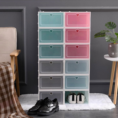 5 Piezas - Caja De Zapatos Apilable A Prueba De Humedad