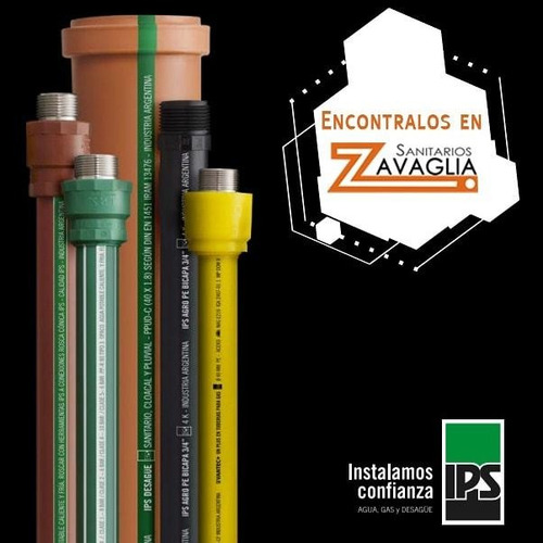 Caño De Desagüe Ips 110 × 4 Mts Tipo Awaduct