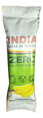 Doce de bananinha banana Doces Índia Zero Açúcar sem TACC em caixa 300 kg 15 un