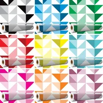 Comprar Papel De Parede Auto Adesivo Triângulos Várias Cores 3m