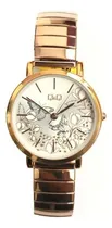 Comprar Reloj Pulsera Q&q Dama Qa21-834y De Cuerpo Color Oro Rosa, Analógico, Para Mujer, Con Correa De Acero Color Oro Rosa, Agujas Color Oro Rosa, Dial Oro Rosa, Minutero\u002Fsegundero Oro Rosa Y Hebilla Simple