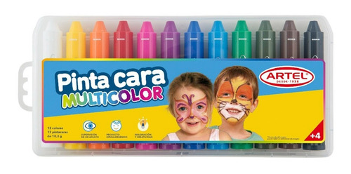 Pinta Cara Artel 12 Colores 